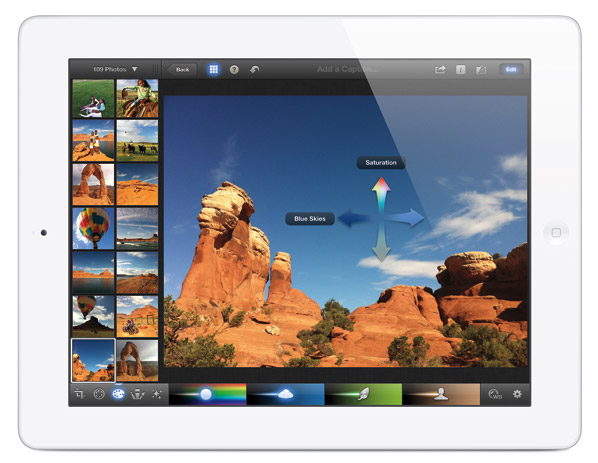 de nieuwe Ipad iPhoto