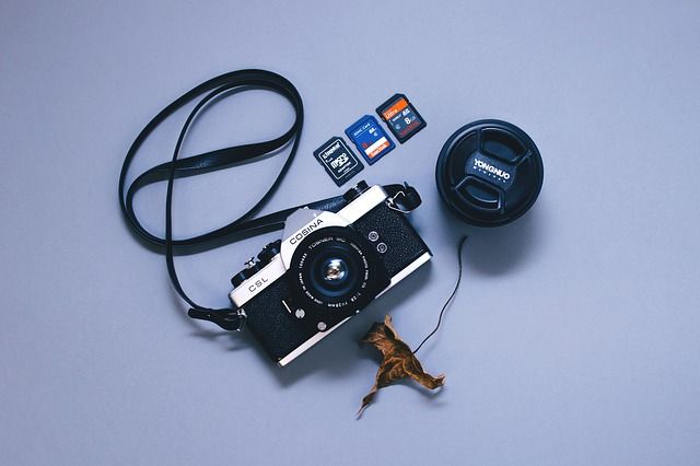 accessoires, cameratas, camerariem, sd kaart