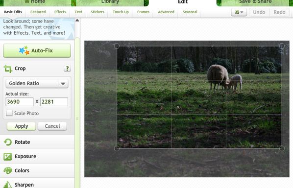 Picnik Uitsnijden