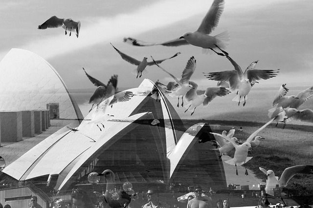 sequentie, dubbele belichting, double exposure