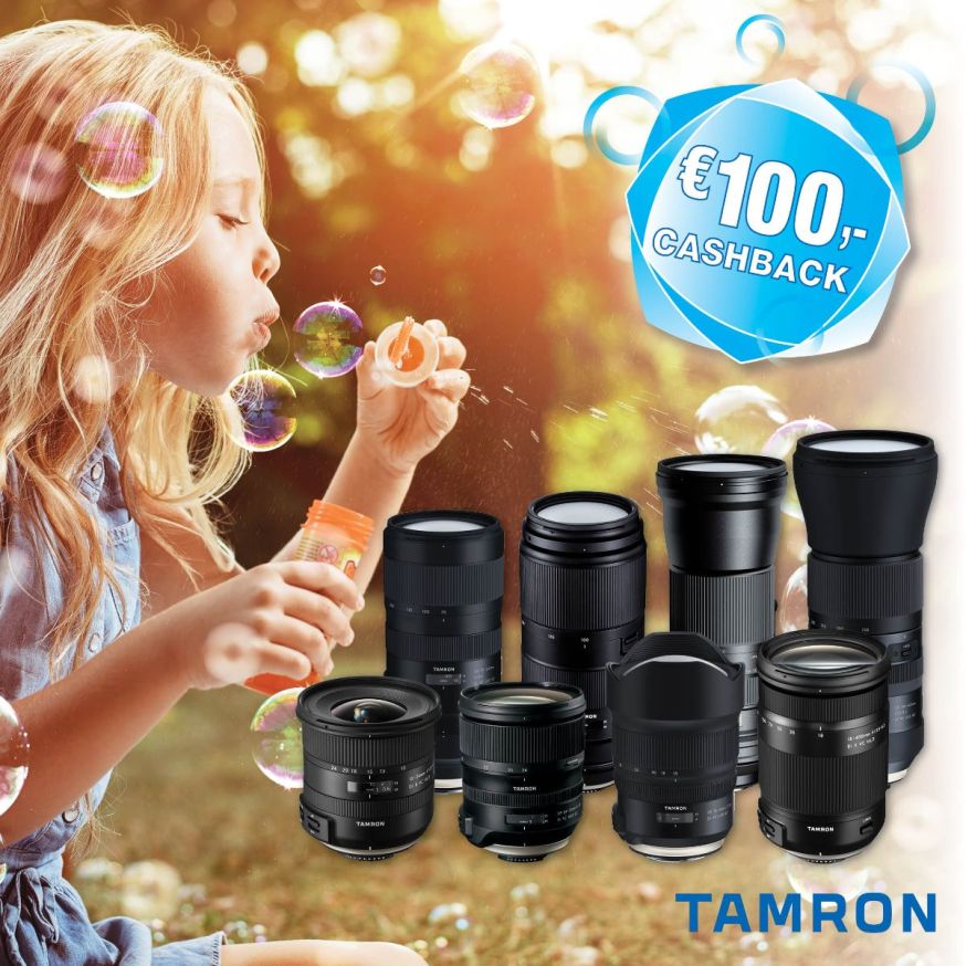 zonnige cashback actie van Tamron, transcontinenta