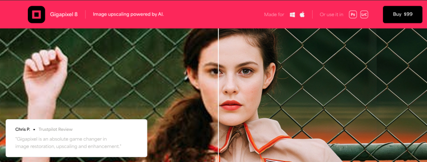 Afbeelding: Topaz Photo AI als een van de AI-tools voor fotografen