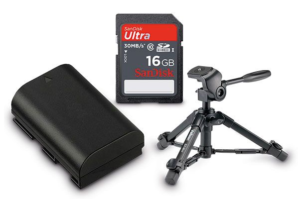 Canon LP-E6 EX-MINI-Velbon Sandisk SDHC 16GB Ultra