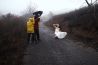 Fotoshoot in heftige weersomstandigheden